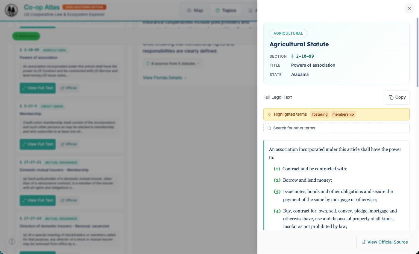 U.S. Southern Edition full legal text view connecting an answer to source law.